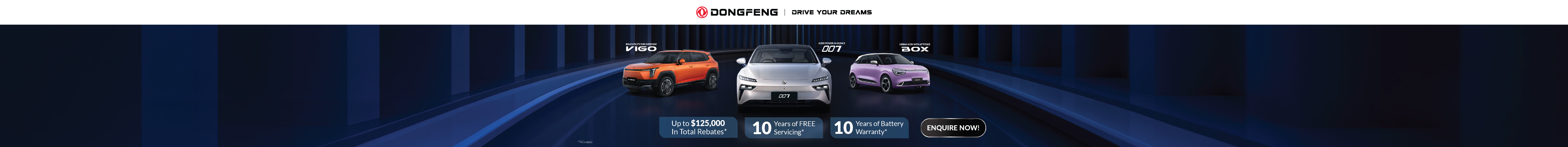Dongfeng New Vehicle Top Banner 28 Jul - 31 Aug 2026