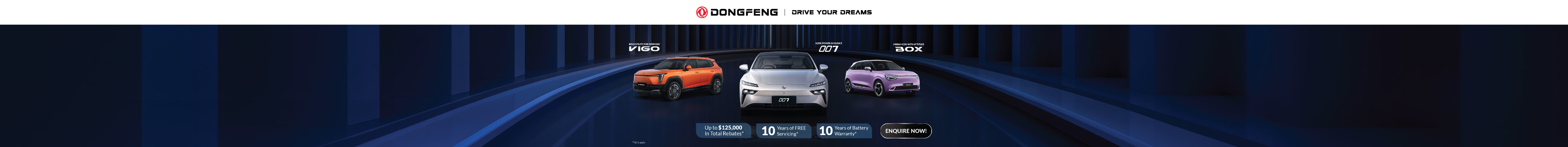 Dongfeng New Vehicle Top Banner 28 Jul - 31 Aug 2026