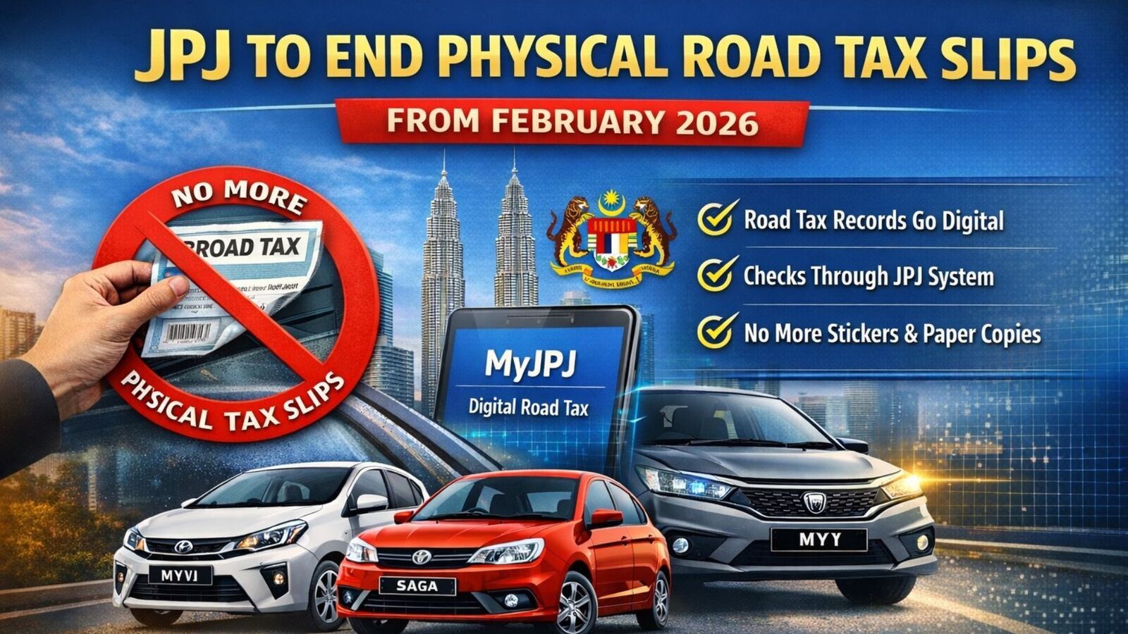 JPJ Digital Road Tax Mandatory From February 2026 | Articles