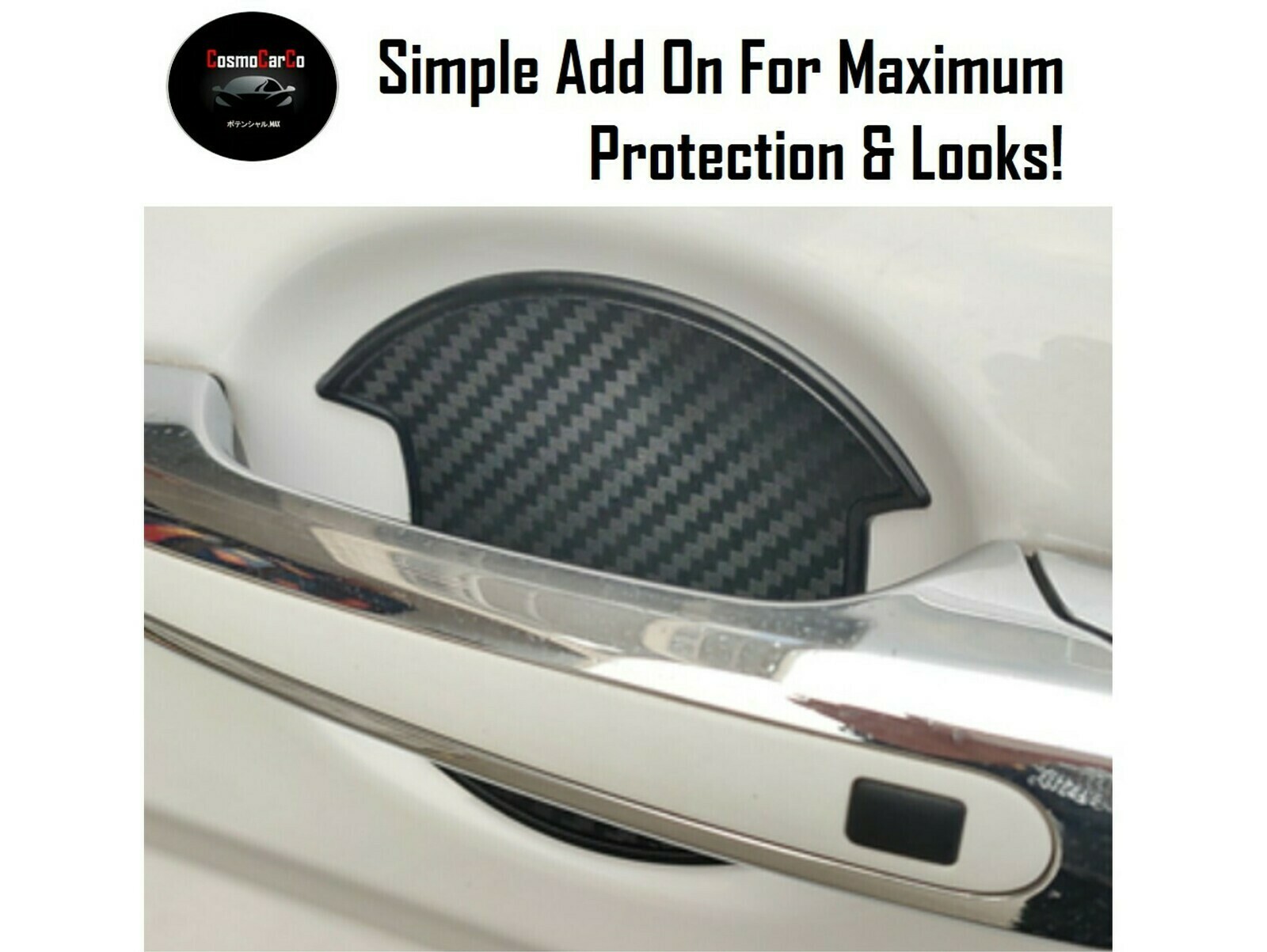 Car Door Handle Bowl Protector Anti Scratch Silica Gel Guard Sticker