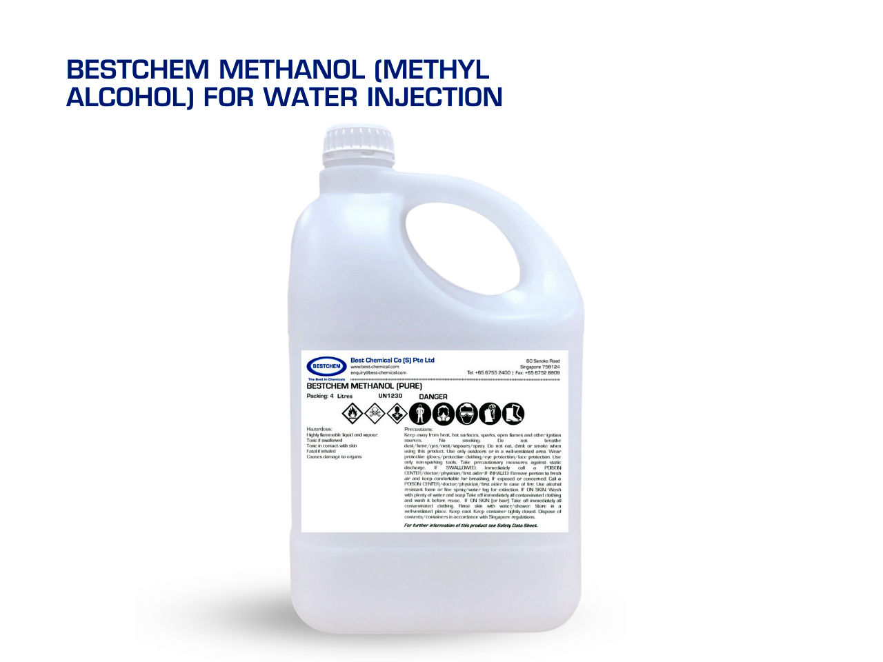 Bestchem Methanol (Methyl Alcohol) for Water Injection) Deals