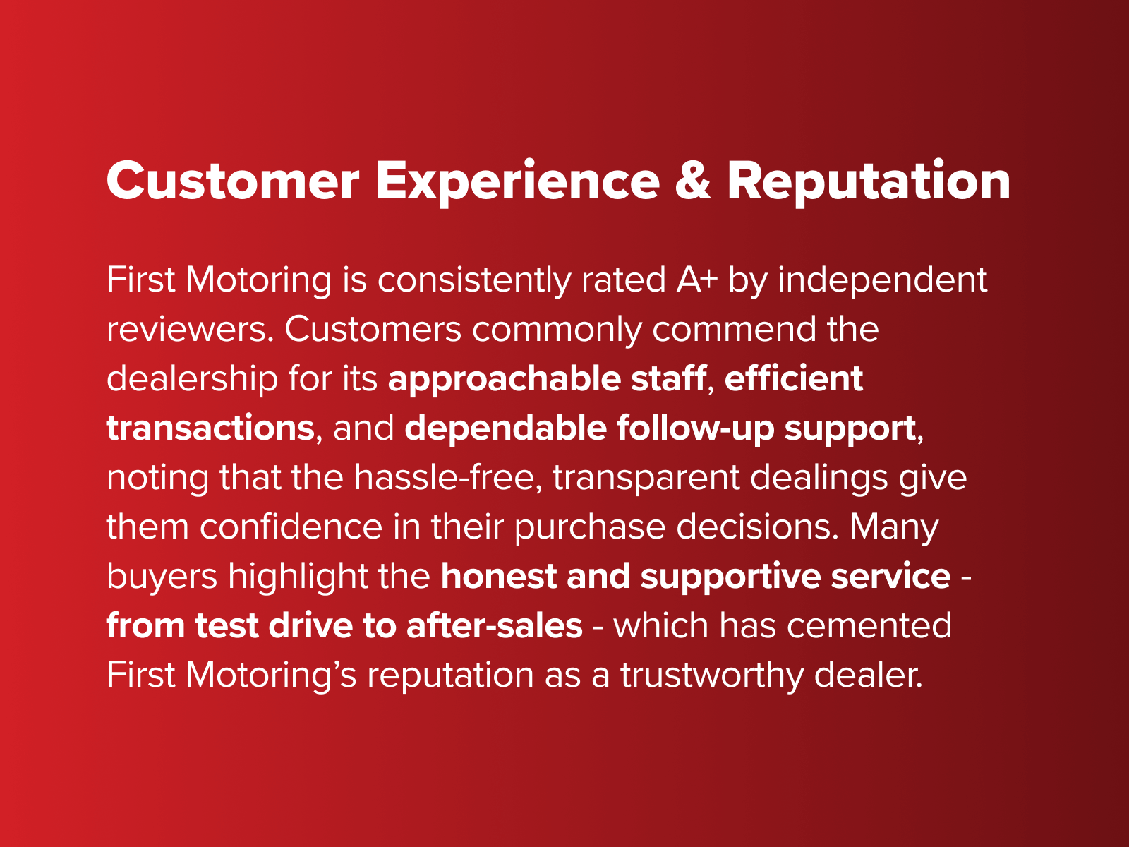 First Motoring Pte Ltd | Vehicle Listings | Motorist Singapore